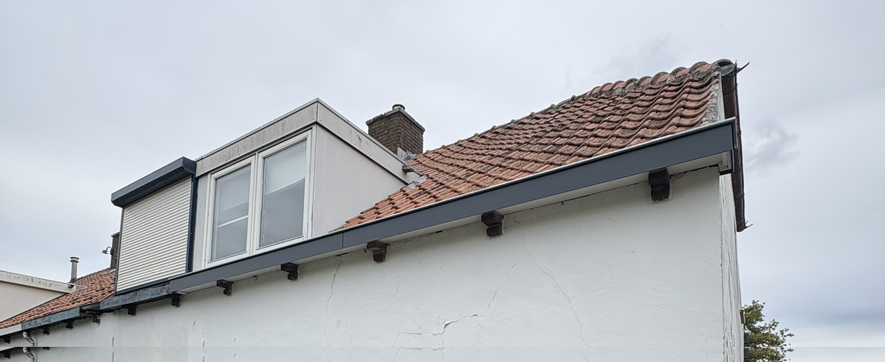 Gerenoveerde dakgoot